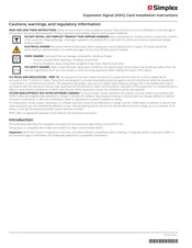Simplex XSIG Installation Instructions Manual