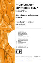 DROPSA 3414050 Operation And Maintenance Manual
