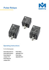MRS Toggle Relay M3 12 V Operating Instructions Manual