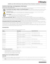 Simplex 4100-5012 Installation Instructions Manual
