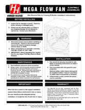 HIRED-HAND Mega Flow Slantwall Quick Start Manual