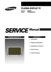 Samsung PPM50H3X/XAA Service Manual