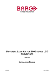 Barco R98415502 Installation Manual