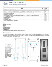 ESI Access 5D Thermal Reader Assembly Manual And Mounting Instruction Manual