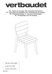 Vertbaudet 70501-0888 Assembly Instructions Manual
