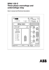 ABB SPAU 130 C User Manual And Technical Description