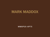 Mark Maddox MM6P25-6P75 Manual