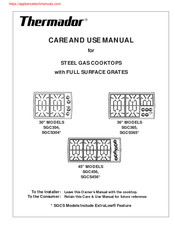 Thermador SGCS304 Care And Use Manual