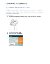 FXLuminaire WIRELESS LUXOR LINKING Owner's Manual