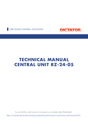 Dictator RZ-24-05 Central Technical Manual