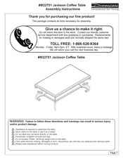 Μ-Dimension Jackson M22751 Assembly Instructions