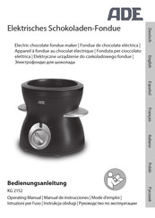 ADE KG 2152 Operation Manual