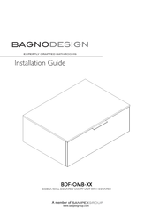 Sanipex BAGNODESIGN BDF-OMB-070-MB Installation Manual
