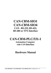 ESD electronic CAN-CBM-PLC/331-1 Hardware Manual