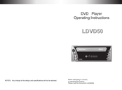 Legacy LDVD50 Operating Instructions Manual