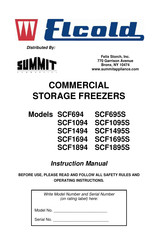 Elcold Summit SCF1494 Instruction Manual