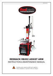Redback RB202 Instruction & Maintenance Manual