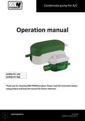 MW POWER ACMW-PC-36B Operation Manual