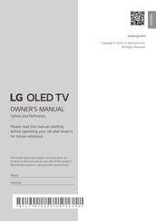 LG OLED77G26LA Owner's Manual