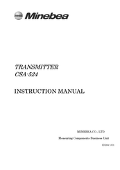 Minebea CSA-524 Instruction Manual