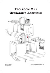 Haas Automation Toolroom Mill Addendum