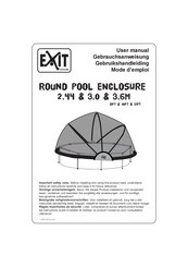 EXIT Toys Round Frame Pool Dome 10ft User Manual