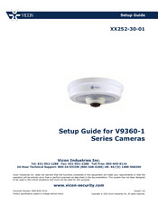 Vicon V9360-1 Series Setup Manual