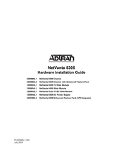 ADTRAN NetVanta 5305 Hardware Installation Manual