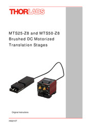 THORLABS MTS25-Z8 Original Instructions Manual