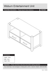 Argos Woburn 186/2807 Assembly Instructions Manual