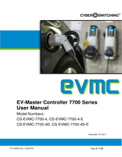 cyber Switching EV-Master CS-EVMC-7700-4 User Manual