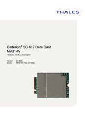 Thales Cinterion MV31-W Hardware Interface Description