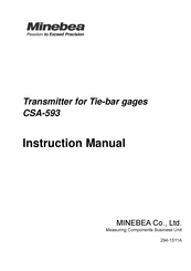 Minebea CSA-593 Instruction Manual