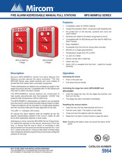 Mircom MPS-800MP Series Quick Start Manual