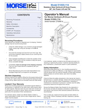 Morse 510SS-114 Operator's Manual