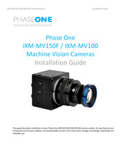 PhaseOne iXM-MV100 Installation Manual