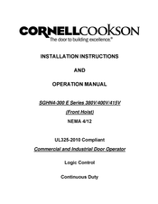CornellCookson SGHN4-300 E Series Installation Instructions And Operation Manual