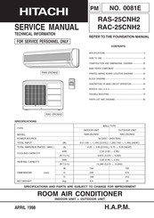 Hitachi RAC-25CNH2 Service Manual