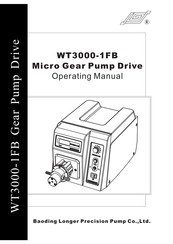 Baoding Longer Precision Pump WT3000-1FB Operating Manual