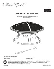 pleasant hearth GRAB 'N GO FIRE PIT OFW222RFN-1 Manual