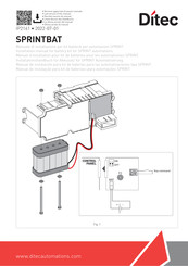 DITEC SPRINTBAT Installation Manual