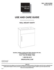 Sheffield Home BF101 Use And Care Manual