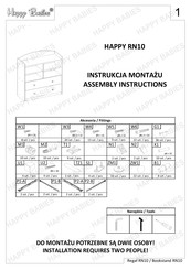 Happy Babies HAPPY RN10 Assembly Instructions Manual