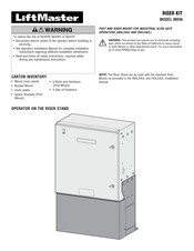 Chamberlain MRIN Installation Instructions Manual