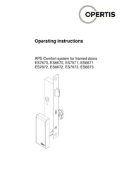 OPERTIS eLOCK ES7672 Operating Instructions Manual