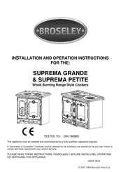 Broseley SUPREMA PETITE Installation & Operation Instructions