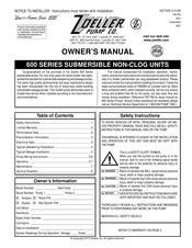 Zoeller 600 Series Owner's Manual