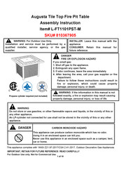Sunjoy 810367905 Assembly Instruction Manual