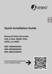Eneo INR-28N080005A Quick Installation Manual