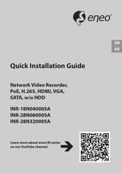 Eneo INR-28N320005A Quick Installation Manual